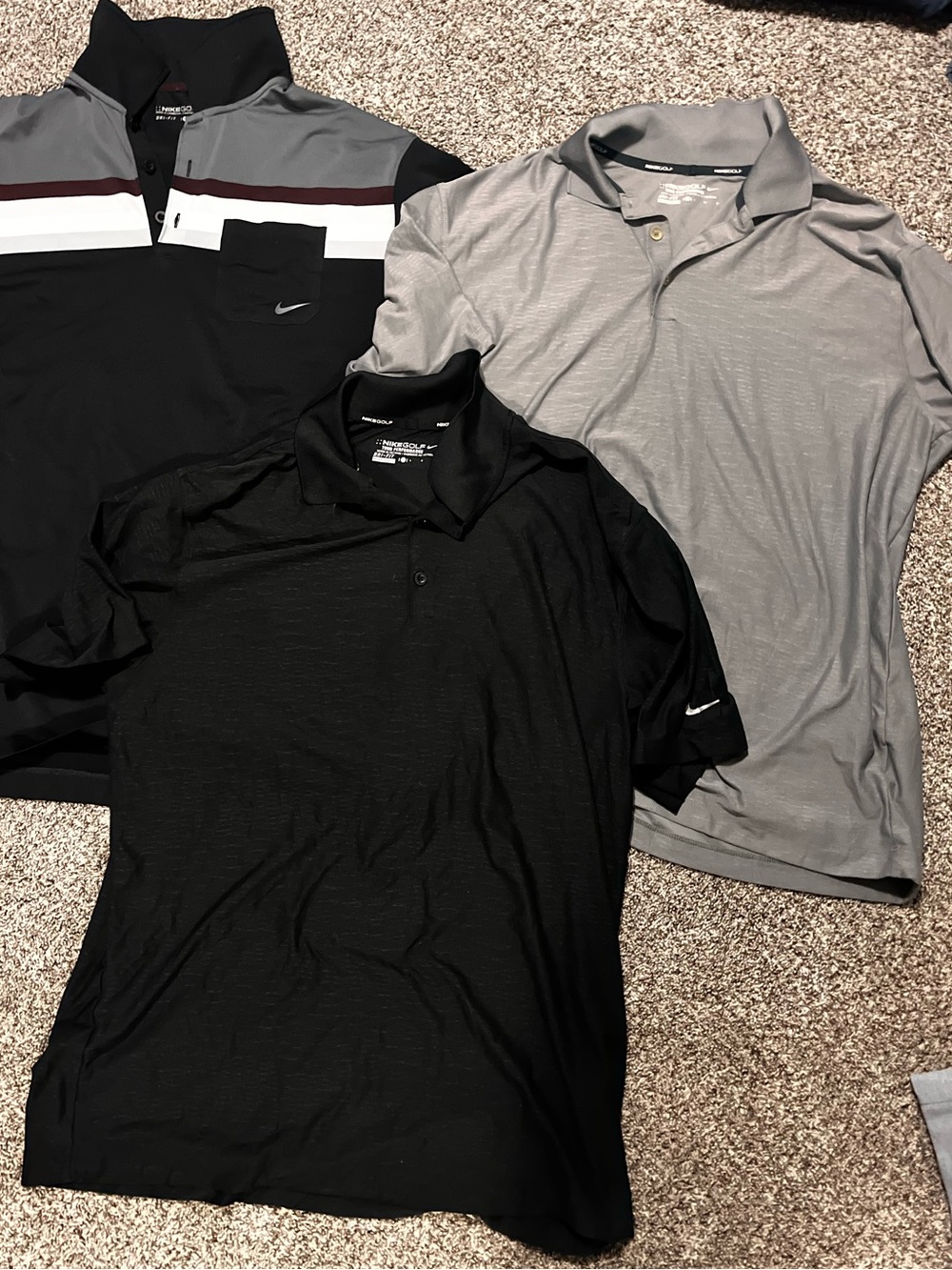 Nike Golf Men’s Sz L Polo Tee
